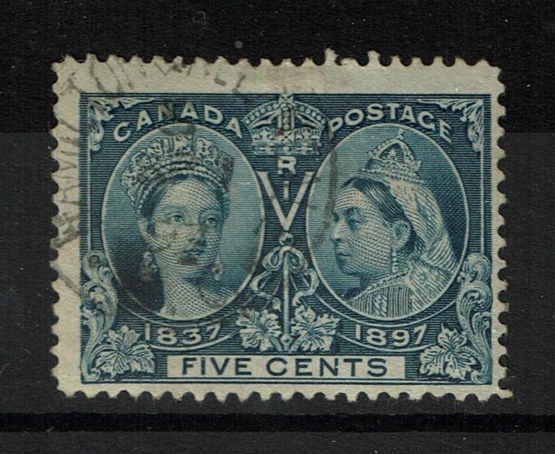 Canada SC# 54, Used, shallow Hinge Thin - S2611