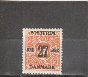 Denmark  Scott#  152  MH  (1918 Surcharged)
