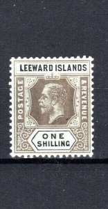 Leeward Islands 1913 1s White Back Sg 54a MH-