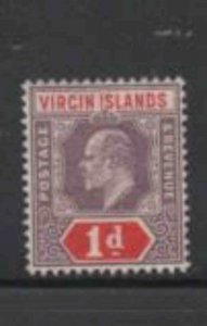 VIRGIN ISLANDS #30 1904 2p KING EDWARD VII MINT VF NH O.G b