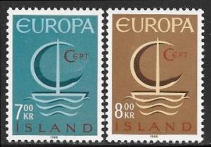 Iceland 384 - 385 mh 2017 SCV $5.00   -  10540