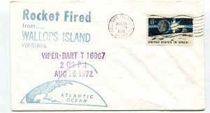 D7343 Viper Dart Rocket Fired From Wallops Island Spacecover USA 1972