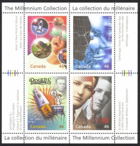 Canada Sc# 1818 MNH Souvenir Sheet 1999 46¢ Media Technologies