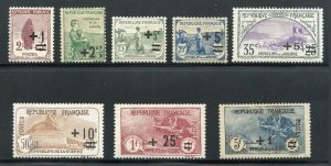 FRANCE SCOTT #B12/19 YVERT#162/69 1922 ORPHANS SET MINT HINGED