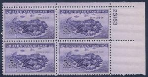 MALACK 925 F-VF OG NH (or better) Plate Block of 4 (..MORE.. pbs925