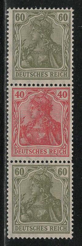 Germany Scott # 126 (2), 124, mint nh, se-tenant, Mi# S26