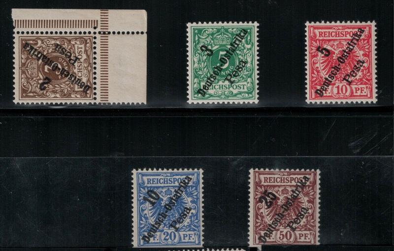 German East Africa 6-10 1896 MNH SCV$ 152.00 Set