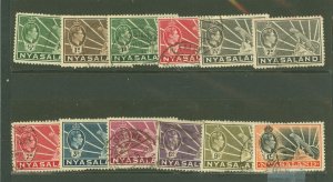 Nyasaland Protectorate #54/62 Used Single (King)