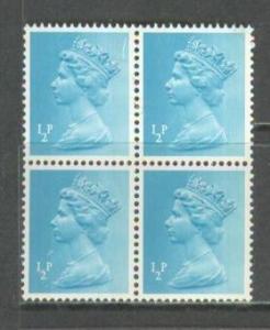 GREAT BRITAIN Sc# MH22 MNH FVF 4Block Wide Phosphor QEII 