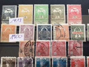 Hungary 1913 to 1918 mounted mint & used stamps A12863