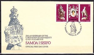 Samoa, Scott cat. 472. Coronation of Queen issue. First day cover. ^