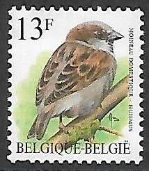 Belgium # 1446 - House Sparrow - MNH.....{Zw12}