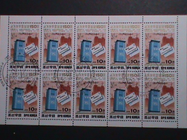 ​KOREA-1989 SC#2856-STAMPS SHOW LONDON'89 CTO FULL SHEET VERY FINE