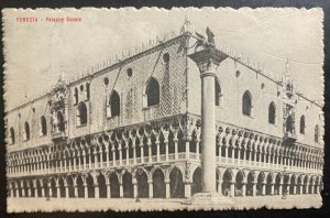 1910 Venice Italy RPPC Postcard Cover To Oslo Norway Ducale Palace