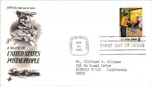 FDC 1973 SC #1498a Artcraft Cachet - US Postal Service - Single - J1788