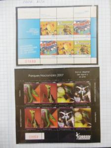 COSTA RICA : 5 Modern Souvenir Sheets. Very Fine, Mint Never Hinged.