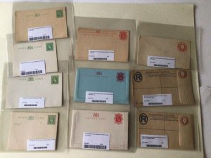 King Edward V11 collection of 10 mint unused stationery envelopes & cards A11347