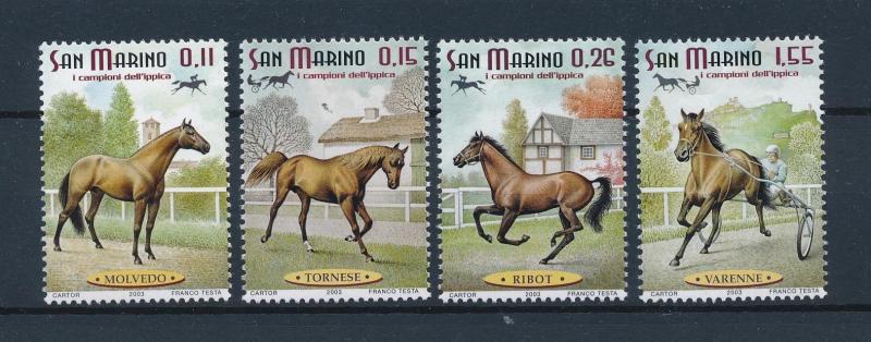 [57794] San Marino 2003 Horses Equestrian MNH