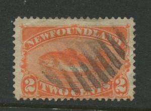 Newfoundland - Scott 48 - QV Definitive - 1887 - FU - Single 2c Stamp