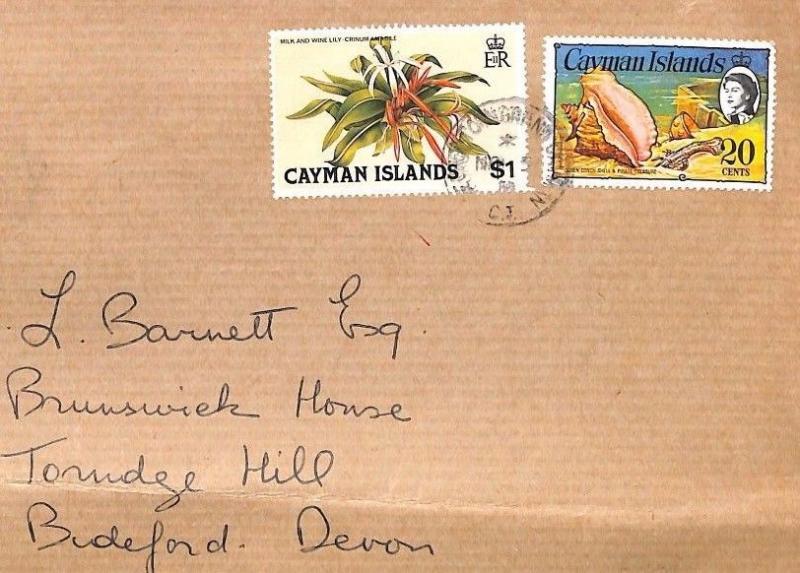 Cayman Islands *Grand Cayman* High Rate Airmail Cover {samwells} 1980 BT7