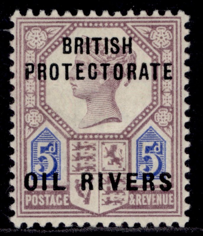 NIGERIA - Niger Coast Protectorate QV SG5, 5d dl purple & blue, M MINT. Cat £20.