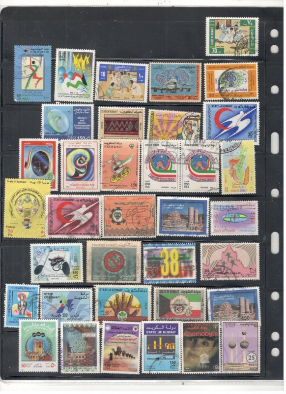 KUWAIT COLLECTION ON STOCK SHEET MINT/USED