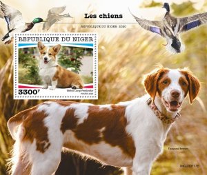 NIGER - 2020 - Dogs - Perf Souv Sheet - Mint Never Hinged