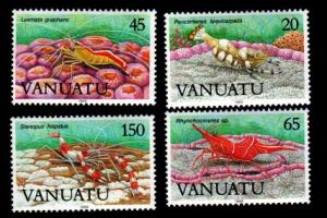 Vanuatu 497-500 Mint NH MNH Marine Life!