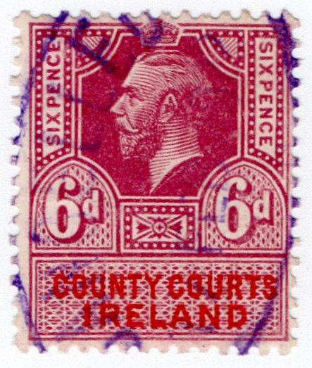 (I.B) George V Revenue : County Courts Ireland 6d