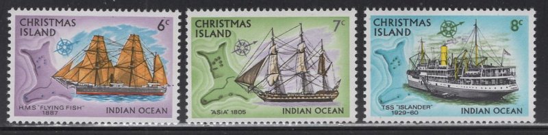 CHRISTMAS ISLAND  44-46 MNH