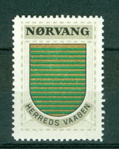 Denmark. Poster Stamp 1940/42. Mnh. District: Norvang. Coats Of Arms. Stripes.