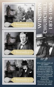 Stamps. Winston Churchill ,Franklin Roosevelt 2024 year 1+1 sheet perforated NEW
