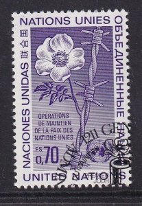 United Nations  Geneva  #56 cancelled 1975  UN peace keeping  70c