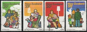 New Zealand, #726-729 Used, From 1981,  CV-$1.30