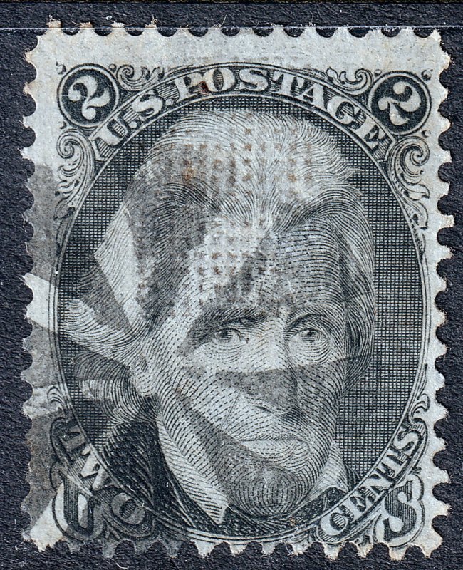 #93 Used, Fine+, Fancy cancel, strong grill (CV $55 - ID36289) - Joseph Luft