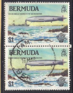 BERMUDA SC# 444 **USED**  $1  1983  CONN PAIR BLIMP    SEE SCAN