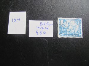 Germany 1933 MNH SC b55a WAGNER PERF. 14  XF 950 EUROS (124)