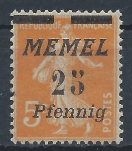 1922 Memel - Mi58 - mint *