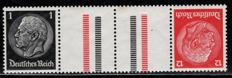 Germany Scott # 415  422, 2 labels, mint nh, tete beche, Mi # KZ26