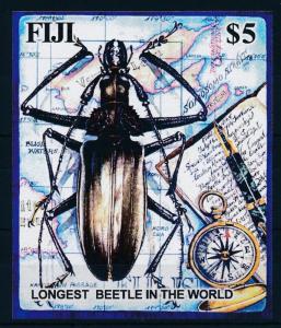 [28529] Fiji 2004 Insect Insekten Insecte Longest Beetle in the world MNH Sheet