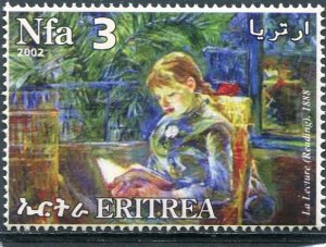 Eritrea 2002 BERTHE MORISOT Painting 1 value Perforated Mint (NH)