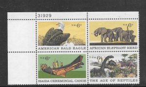 #1387-90 MNH Plate Block