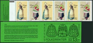 Sweden 1308-1309a booklet,MNH.Michel 1090-1091 MH 76. Christmas 1979,Costumes.