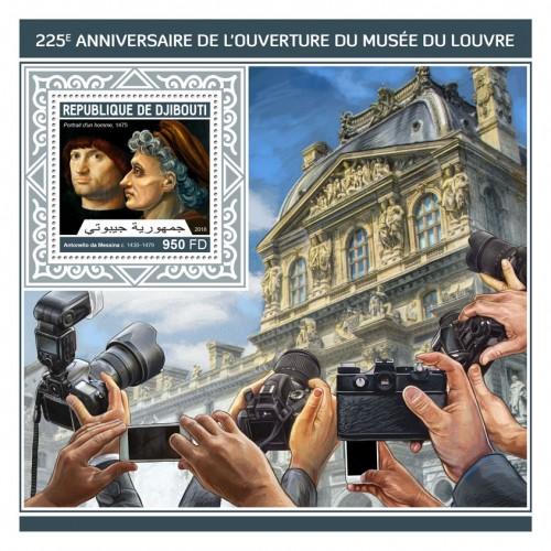 DJIBUTI - 2018 - Louvre Museum - Perf Souv Sheet - MNH