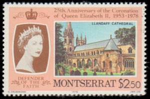 Montserrat #385-388, Complete Set(4), 1978, Royalty, Never Hinged