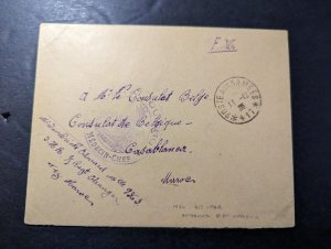 1926 French Morocco Cover Casablanca France Army