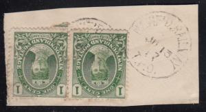 Newfoundland used Scott #104 1c Queen Mary RPO