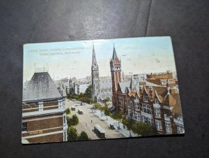 1922 Australia Postcard Cover Melbourne Victoria to Prague 1 Czechoslovakia