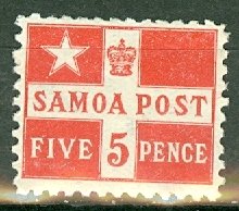 JK: Samoa 23a mint CV $70