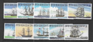 BRITISH INDIAN OCEAN TERR SG224/33 1999 SHIPS MNH